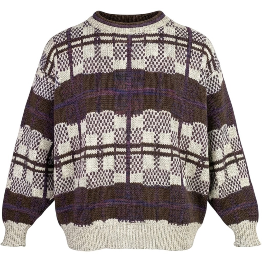 Lake Harmony Sweater Mens Medium Knit Made in USA Vintage Heritage Preppy